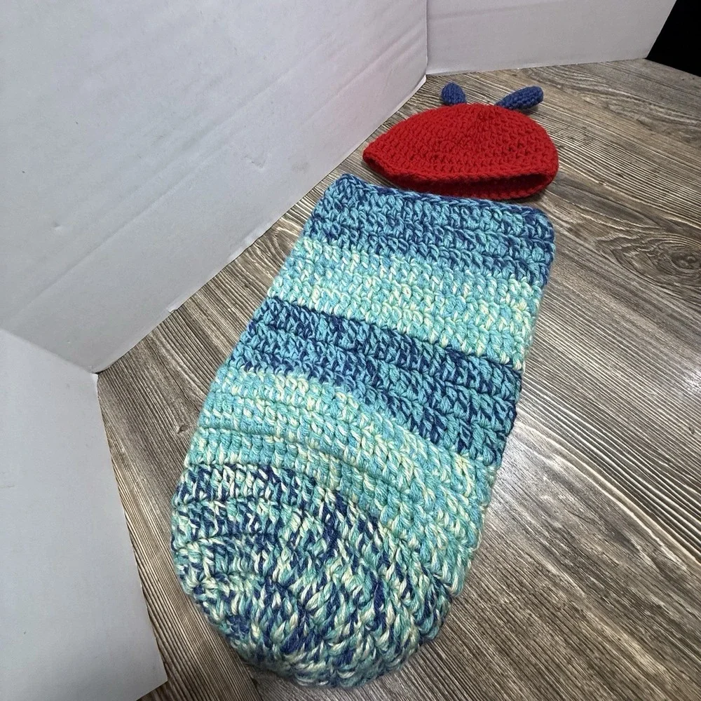 Hungry Caterpillar Baby Set Crochet‎ With Hat